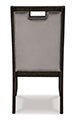 Transitional Handel Dining Chairs in Espresso and Gray Velvet - HER Home Design Boutique